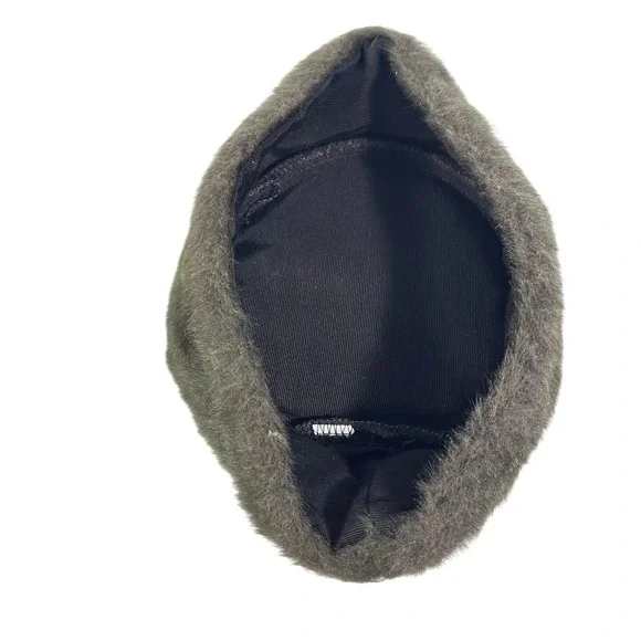 Vtg 50's 60's‎ pillbox style faux fur hat brown Jackie Kennedy Facinator - Picture 5 of 5